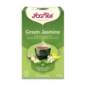 Yogi Tea Green Jasmine Αφέψημα Πράσινου Τσαγιού με Γιασεμί, 17x1.8g