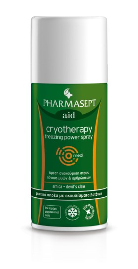 Pharmasept Cryotherapy Freezing Power Spray Αναλγητικό Σπρέι Κρυοθεραπείας 150ml