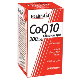 Health Aid CoQ10 200mg Συμπλήρωμα Διατροφής με Συνένζυμο Q10 για Δύναμη & Ενέργεια με Αντιοξειδωτική Δράση, 30 Κάψουλες