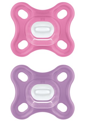 Mam Comfort Πιπίλα Σιλικόνης Για Κορίτσια 0-2 Μηνών, 2 Τεμάχια