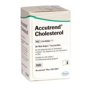Roche Accutrend Cholesterol Ταινίες Μέτρησης Χοληστερόλης, 25 Τεμάχια