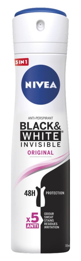 Nivea Black & White Invisible Original Quick Dry Γυναικείο Αποσμητι...