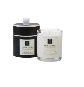 Apivita Natural Candle Orange, Cedarwood & Clove Φυσικό Αρωματικό Κερί με Πορτοκάλι, Κέδρο & Γαρύφαλο, 235gr