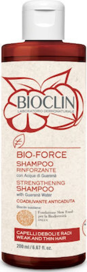 Bioclin Bio-Force Strengthening Shampoo Σαμπουάν Ενδυνάμωσης για Αδύναμα & Λεπτά Μαλλιά, 200ml