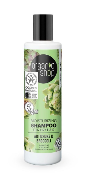 Natura Siberica Organic Shop Ενυδατικό Σαμπουάν, Αγκινάρα & Μπρόκολο, 280 ml