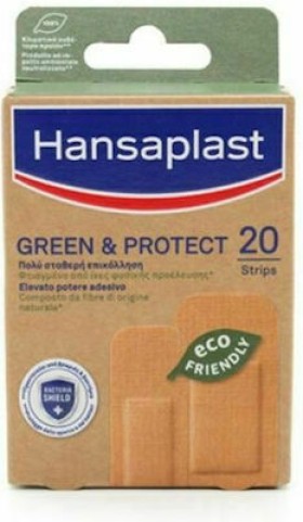 Hansaplast Αυτοκόλλητα Επιθέματα Green & Protect 20τμχ