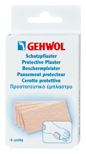 Gehwol Protective Plaster Thick Παχύ Προστατευτικό Έμπλαστρο, 4 τεμάχια