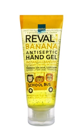 Intermed Reval Plus Antiseptic Hand Gel Banana Schoolbus, 75ml