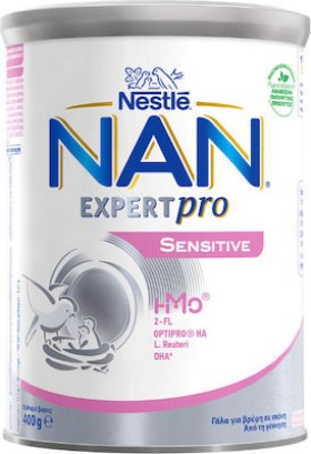 Nestle Nan Expert Pro Sensitive Υποαλλεργικό Βρεφικό Γάλα σε σκόνη 0m+ 400gr