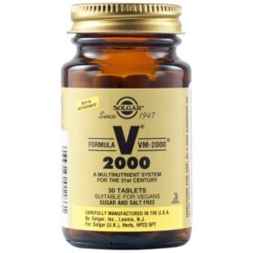 Solgar Formula VM-2000 Πολυβιταμίνη Για Ενέγεια και Τόνωση, 30 Tαμπλέτες