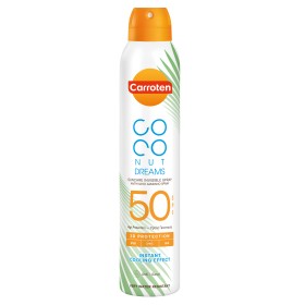 Carroten Coconut Dreams Αντηλιακό Spray Διάφανο Spf50, 200ml