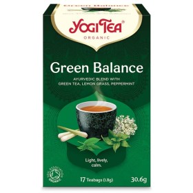 Yogi Tea Green Balance Πράσινο Τσάι με Κομπούχα, 17x1.8g
