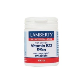 Lamberts B12 1000μg Βιταμίνη Β12 Για Την Φυσιολογική Λειτουργία Του Ανοσοποιητικού και Νευρικού Συστήματος, 30 Ταμπλέτες