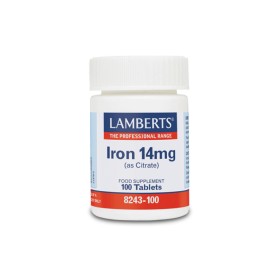 Lamberts Iron 14mg Συμπλήρωμα Διατροφής με Σίδηρο για την Αναπλήρωση των Εξαντλημένων Αποθηκών Σιδήρου του Οργανισμού, 100 Ταμπλέτες