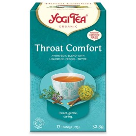 Yogi Tea Throat Comfort Αφέψημα για τον Πονόλαιμο, 17x1.9g