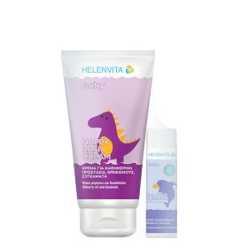 Helenvita PROMO Baby Nappy Rash Cream Κρέμα Για Την Αλλαγή Πάνας 150ml & All Over Cleanser Υγρό Καθαρισμού Για Σώμα - Μαλλιά 50ml