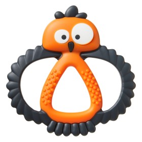 Tommee Tippee Kalani Sensory Teether Maxi Uk Μασητικό Μεγάλο Πορτοκαλί Κουκουβάγια 3m+, 1 Tεμάχιο