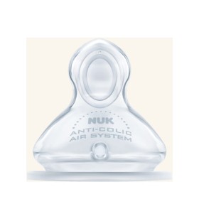 Nuk First Choice+ Θηλή από Σιλικόνη Μεσαίας Ροής με Βαλβίδα 0-6 Μηνών 1 Τεμάχιο