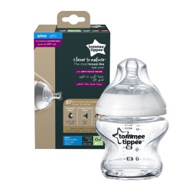 Tommee Tippee Closer To Nature Glass Γυάλινο Μπιμπερό Μικρής Ροής 0m+, 150ml