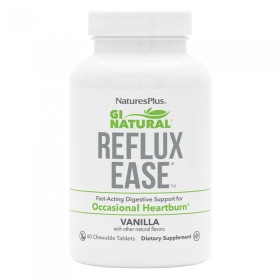 Natures Plus GI Natural Reflux Ease Vanilla, 60 Chewable Tablets