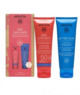 Apivita Bee Sun Safe Promo Hydra Fresh Face & Body Milk SPF50 100ml Αντηλιακό Προσώπου + Σώματος με SPF50 & After Sun Cool & Sooth Face & Body Gel-Cream Κρέμα Μετά τον Ήλιο 100ml, 1 Σετ