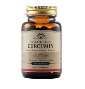 Solgar Full Spectrum Curcumin Συμπλήρωμα Διατροφής Κουρκουμίνης, 30...