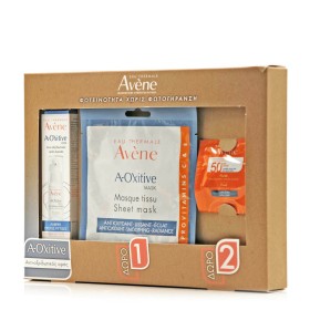 Avene Promo Set A-Oxitive Serum Αντιοξειδωτικός Ορός Προσώπου 30ml - ΔΩΡΟ Υφασμάτινη Μάσκα Προσώπου + Fluide SPF50+ Αντηλιακή Κρέμα