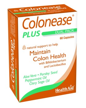 Health Aid Colonease Plus Συμπλήρωμα Διατροφής με Προβιοτικά 4δις με Αλόη & Φυτικά Έλαια για Υγιές Εντερικό & Πεπτικό Σύστημα, 60 Κάψουλες