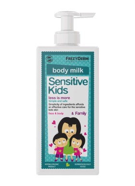 Frezyderm Sensitive Kids Face Body Milk Ενυδατικό Γαλάκτωμα για Πρόσωπο - Σώμα, 200ml