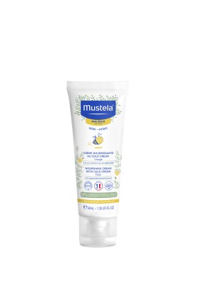 Mustela Bebe Creme Nourrissante au Cold Cream Βρεφική Κρέμα Ενυδάτωσης Προσώπου Για Ξηρό Δέρμα με Κερί Μέλισσας 40ml