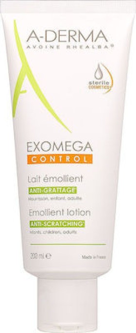 A-Derma Exomega Control Μαλακτικό Γαλάκτωμα κατά του Αισθήματος Κνησμού, 200ml