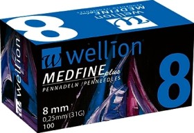 Wellion Medfine Plus Βελόνες Ινσουλίνης 31G, 100τμχ