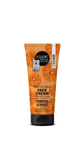 Natura Siberica Organic Shop Κρέμα Προσώπου Ματ Αποτέλεσμα για Λιπαρή Επιδερμίδα, Κολοκύθα & Μέλι 50ml