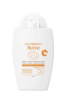 Avene Fluide Minéral SPF 50+ Αντηλιακή Κρέμα Προσώπου με 100% Φυσικά Φίλτρα, 40ml