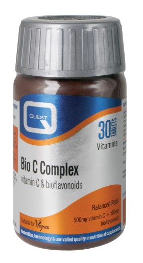 Quest Bio C Complex bioflavonoids 500mg, 30 Ταμπλέτες