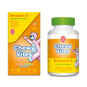 Chewy Vites Βιταμίνη C Παιδικό Συμπλήρωμα Διατροφής σχήμα Αρκουδάκια, 60 Μασώμενα Ζελεδάκια