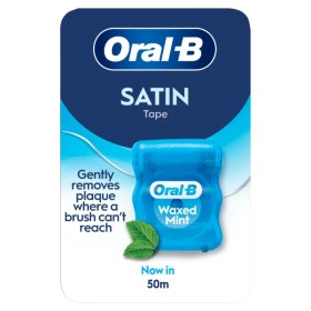 Oral -B Satin Floss Mint Οδοντικό Νήμα με Γεύση Μέντας, 50m