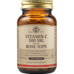 Solgar Βιταμίνη C Rose Hips 500mg Συμπλήρωμα Διατροφής με Βιταμίνη ...