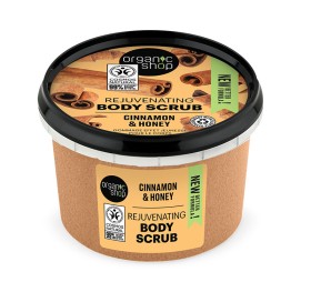 Natura Siberica Organic Shop Body Scrub Απολεπιστικό Σώματος με Μέλι & Κανέλα, 250ml