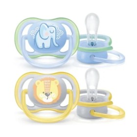 Avent Philips Ultra Air Night Ορθοδοντική Πιπίλα Σιλικόνης 0-6m, 2 Τεμάχια