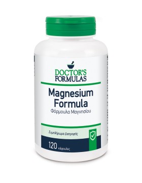 Doctors Formulas Magnesium Formula Συμπλήρωμα Διατροφής Μαγνησίου, 120 Κάψουλες