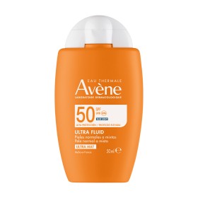 Eau Thermale Avène Ultra Fluid Invisible Αντηλιακό Προσώπου Χωρίς Άρωμα Για Το Ευαίσθητο Δέρμα SPF50, 50ml