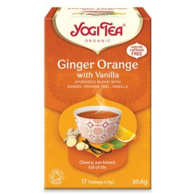 Yogi Tea Ginger Orange With Vanilla Αφέψημα με Τζίντζερ και Πορτοκά...