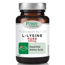 Power Health Platinum L-Lysine 500mg, 30 Κάψουλες