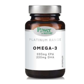 Power Health Platinum Range Omega-3 EPA 330mg & DHA 220mg Συμπλήρωμα Διατροφής Με Ωμέγα 3 Λιπαρά Οξέα, 30 Φυτικές Κάψουλες