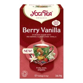 Yogi Tea Berry Vanilla Αφέψημα με Κόκκινα Φρούτα και Βανίλια, 17x2g