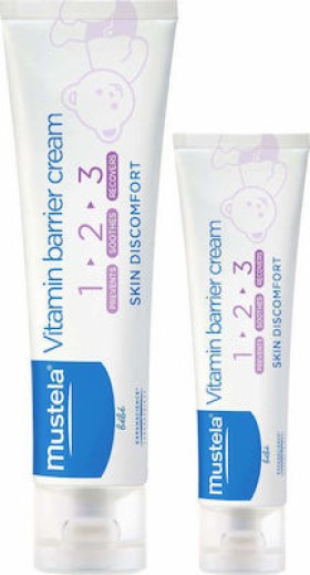 Mustela Vitamin Barrier Κρέμα 100ml & 50ml Δώρο, 2 τεμάχια