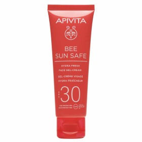 Apivita Bee Sun Safe Ενυδατική Αντηλιακή Κρέμα Gel Προσώπου Ελαφριάς Υφής Με Θαλάσσια Φύκη και Πρόπολη SPF30, 50ml
