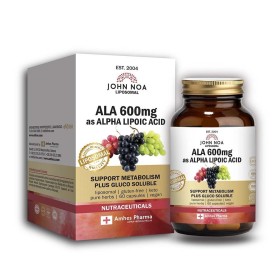 John Noa ALA 600mg as Alpha Lipoic Acid Λιποσωμιακό Συμπλήρωμα Διατ...