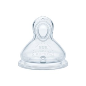 Nuk First Choice Flow Control Θηλή Σιλικόνης 6-18 Μηνών, 1 Τεμάχιο